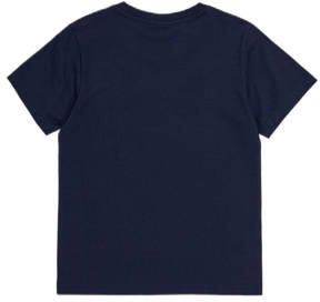 Champion T-shirt met logo donkerblauw Jongens Katoen Ronde hals Logo 134 140