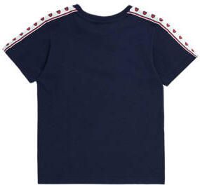 Champion T-shirt met logo donkerblauw Jongens Katoen Ronde hals Logo 122 128 - Foto 2