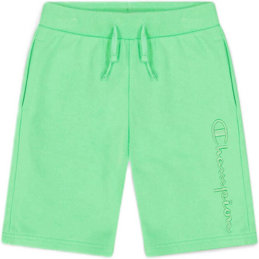 Champion regular fit short met logo groen Korte broek Jongens Sweat Logo 146 152