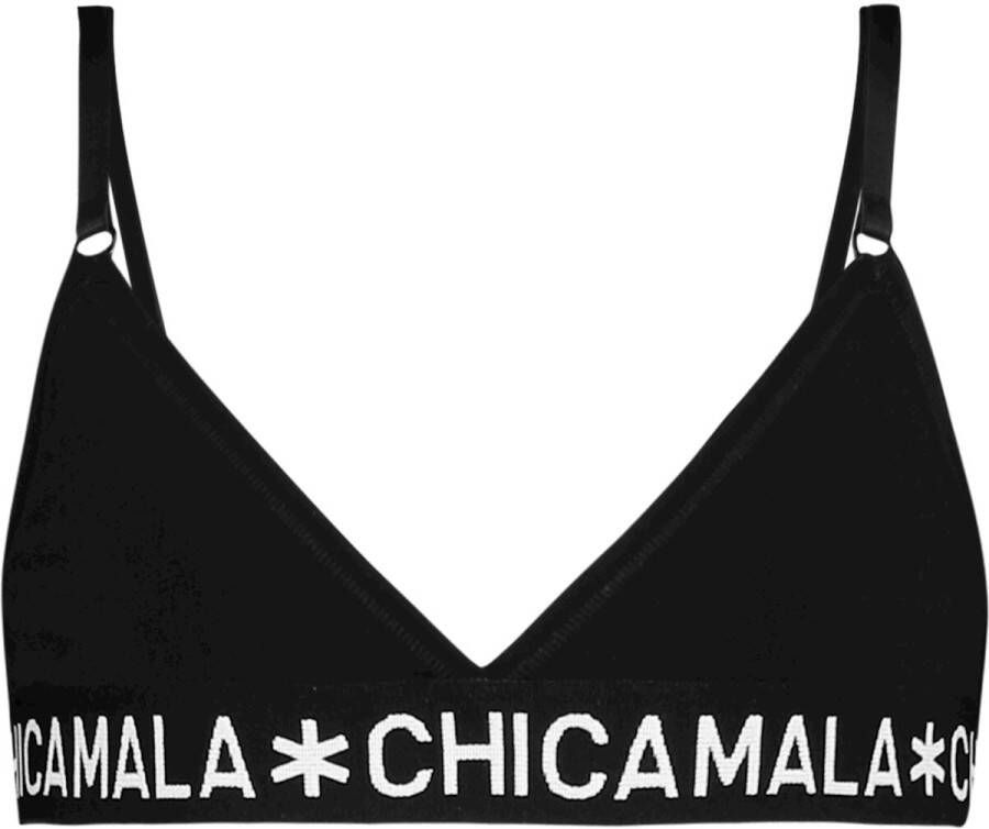 Muchachomalo tiener bh Chicamala zwart Meisjes Stretchkatoen Effen 122 128