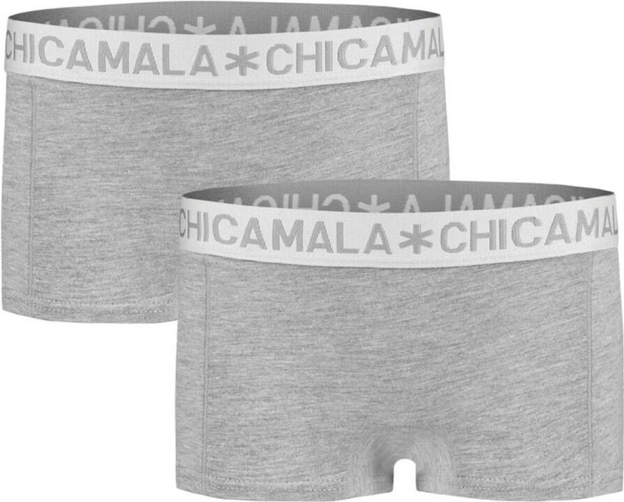 Muchachomalo short set van 2 grijs melange Meisjes Katoen Effen 134 140