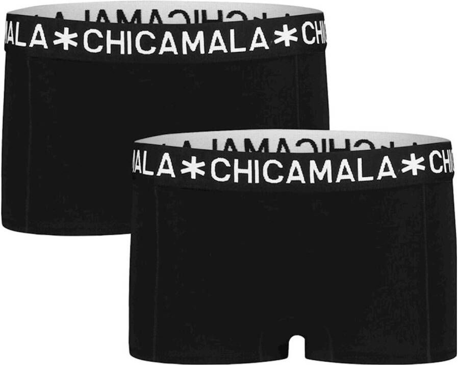 Muchachomalo short set van 2 zwart Meisjes Katoen Effen 122 128
