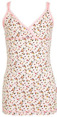 Claesen's singlet met bloemen roze Hemd Meisjes Stretchkatoen V-hals Bloemen 104 110 - Foto 4