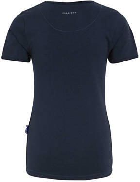 Claesen's T-shirt donkerblauw Jongens Stretchkatoen Ronde hals Effen 104 110