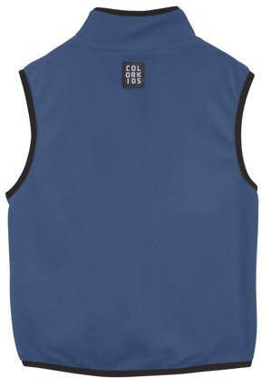 Color kids bodywarmer blauw Polyester Opstaande kraag Effen 164