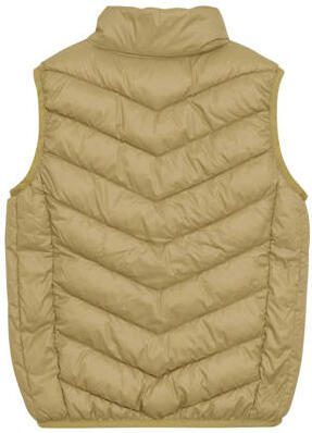 Color kids bodywarmer geel Polyester Opstaande kraag Effen 140