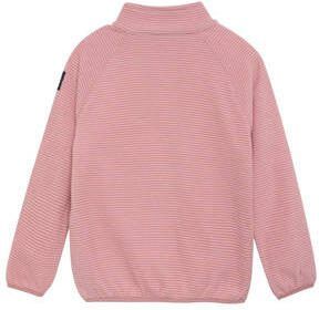 Color kids fleece jack roze Jas Meisjes Polyester Opstaande kraag Streep 128