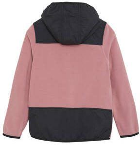 Color kids fleecevest oudroze zwart Outdoor vest Meisjes Polyester Capuchon 140