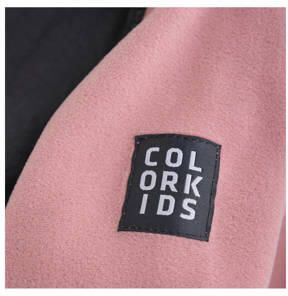 Color kids fleecevest oudroze zwart Outdoor vest Meisjes Polyester Capuchon 140 - Foto 2
