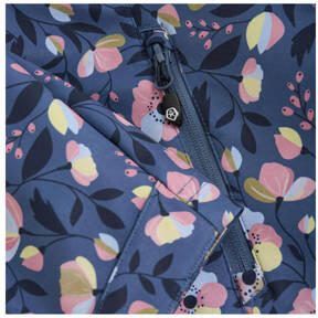 Color kids jas met all over print blauw multi Meisjes Polyester Capuchon 164