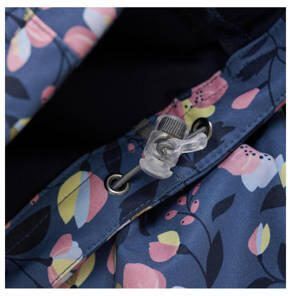 Color kids jas met all over print blauw multi Meisjes Polyester Capuchon 164 - Foto 2