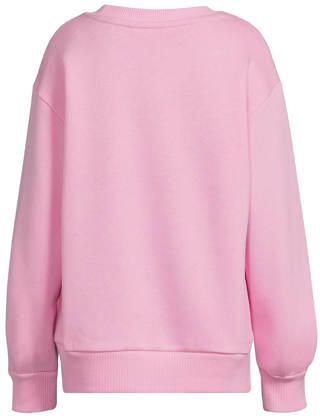 Coolcat fleece sweater met Queen of the Block Graffiti print Lotte roze - Foto 2