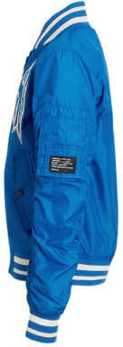 CoolCat Junior bomberjack zomer Jayle met tekst blauw Jas Jongens Polyester Opstaande kraag 122 128 - Foto 3