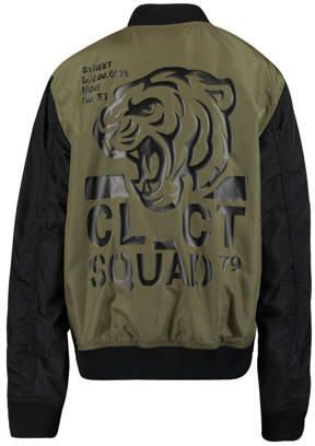 CoolCat Junior bomberjack zomer Josh CB legergroen zwart Jas Jongens Polyester Opstaande kraag 122 128 - Foto 3