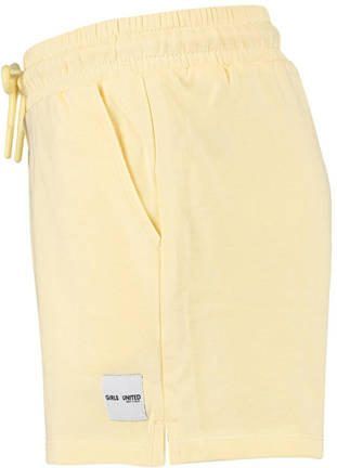 CoolCat Junior regular fit sweatshort Nikkie CG lichtgeel Effen 122 128 - Foto 2