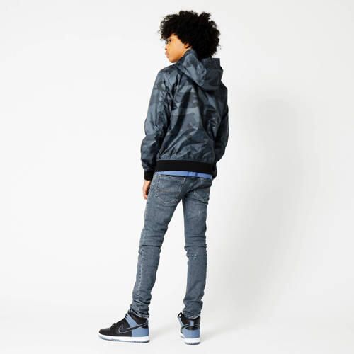 CoolCat Junior zomerjas Jeremy CB met camouflageprint grijs Jongens Polyester Capuchon 146 152 - Foto 3
