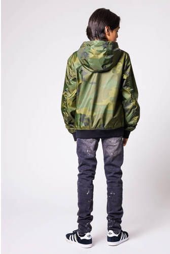 CoolCat Junior zomerjas Jeremy CB met camouflageprint groen Jongens Polyester Capuchon 170 176 - Foto 4