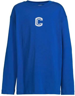 Coolcat longsleeve met printopdruk Lars blauw Jongens Katoen Ronde hals