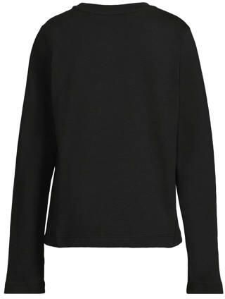 Coolcat longsleeve met Rebellious Girls print Michelle zwart Meisjes Katoen Ronde hals - Foto 2