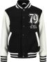 CoolCat Junior baseball jacket Jimmy zwart Jas Jongens Polyester Opstaande kraag 158 164 - Thumbnail 2