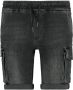 CoolCat Junior regular fit jeans bermuda Norris washed black Denim short Zwart Jongens Jersey 134 140 - Thumbnail 2