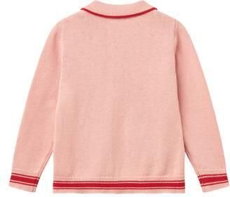 Copenhagen Colors gebreid vest met print roze Meisjes Katoen Klassieke kraag - Foto 3