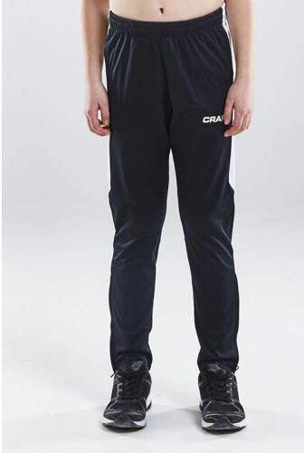 Craft Junior trainingsbroek zwart wit Sportbroek Jongens Polyester Effen 122 - Foto 2