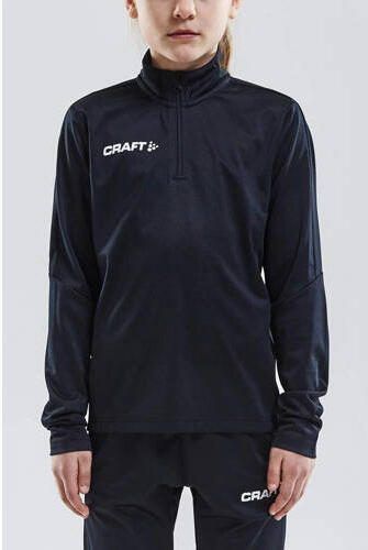 Craft junior voetbalshirt zwart Sport t-shirt Polyester Opstaande kraag 122 128 - Foto 2