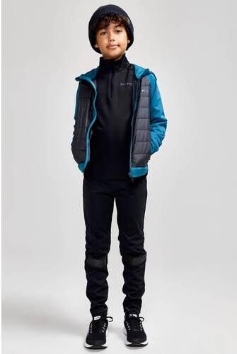 Craft sportsweater Core Gain JR zwart Skipully Polyester Opstaande kraag - Foto 4