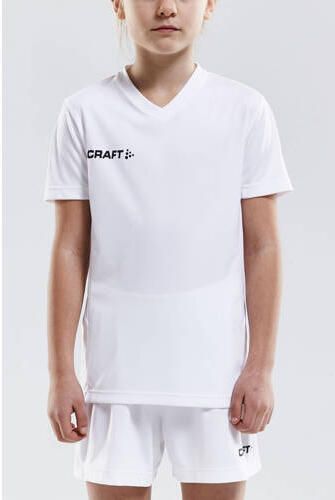 Craft Squad Go sportshirt wit Sport t-shirt Polyester V-hals