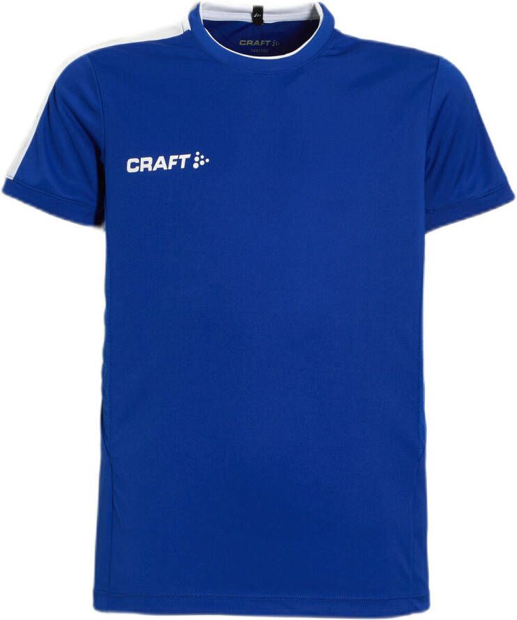 Craft junior voetbalshirt blauw Sport t-shirt Polyester Ronde hals 122