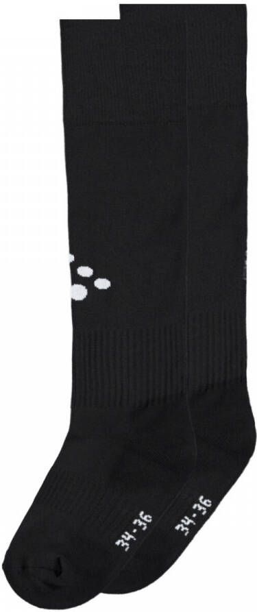 Craft Squad junior voetbalsokken zwart Sportsokken Polyester maat 34-36