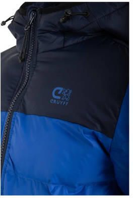 Cruyff jack kobaltblauw donkerblauw Jas Polyester Capuchon 140