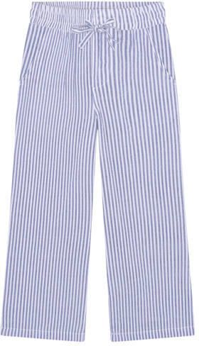 Daily7 wide leg regular waist gestreepte casual broek paars met textuur Meisjes Katoen - Foto 3