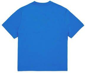Diesel T-shirt met logo blauw Jongens Katoen Ronde hals Logo 164 - Foto 3
