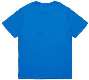 Diesel T-shirt met printopdruk blauw Jongens Katoen Ronde hals Printopdruk 140 - Foto 3