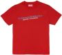 Diesel T-shirt met logo rood Katoen Ronde hals Logo 164 - Thumbnail 1