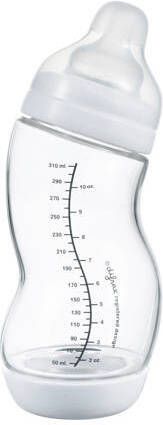 Difrax S-Babyfles Wide 310 ml Anti Koliek Crèmewit