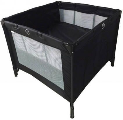 Ding Deluxe reis box Black Campingbed Zwart | Campingbed van