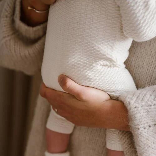 Dirkje baby boxpak offwhite Ecru Katoen Ronde hals Effen 44 - Foto 3