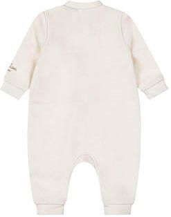 Dirkje baby boxpak wit Sweat Ronde hals Effen