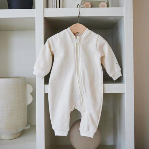 Dirkje baby boxpak wit Sweat Ronde hals Effen - Foto 2