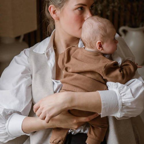 Dirkje baby broek bruin Jongens Stretchkatoen Effen - Foto 2