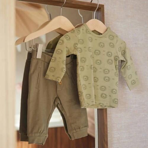 Dirkje baby broek groenbruin Jongens Stretchkatoen Effen - Foto 2