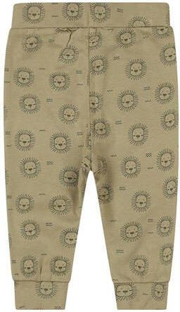 Dirkje baby broek met all over print groen Jongens Stretchkatoen All over print