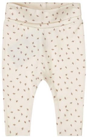 Dirkje baby broek met all over print offwhite bruin Ecru Stretchkatoen - Foto 3