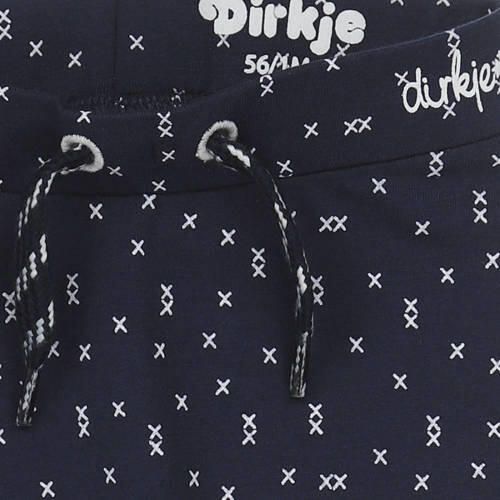 Dirkje baby broek met katoen donkerblauw wit All over print 68 - Foto 2