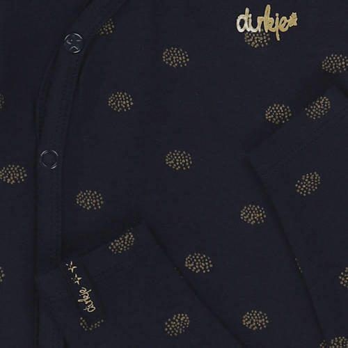 Dirkje baby shirt + broek van katoen donkerblauw All over print 44 - Foto 2