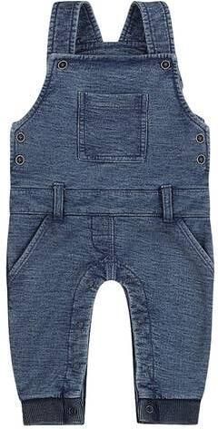 Dirkje baby tuinbroek blauw Jongens Sweat Vierkante hals Effen