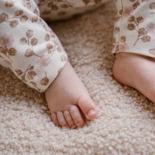Dirkje baby broek + haarband lichtbruin roze ecru Meisjes Stretchkatoen - Foto 2